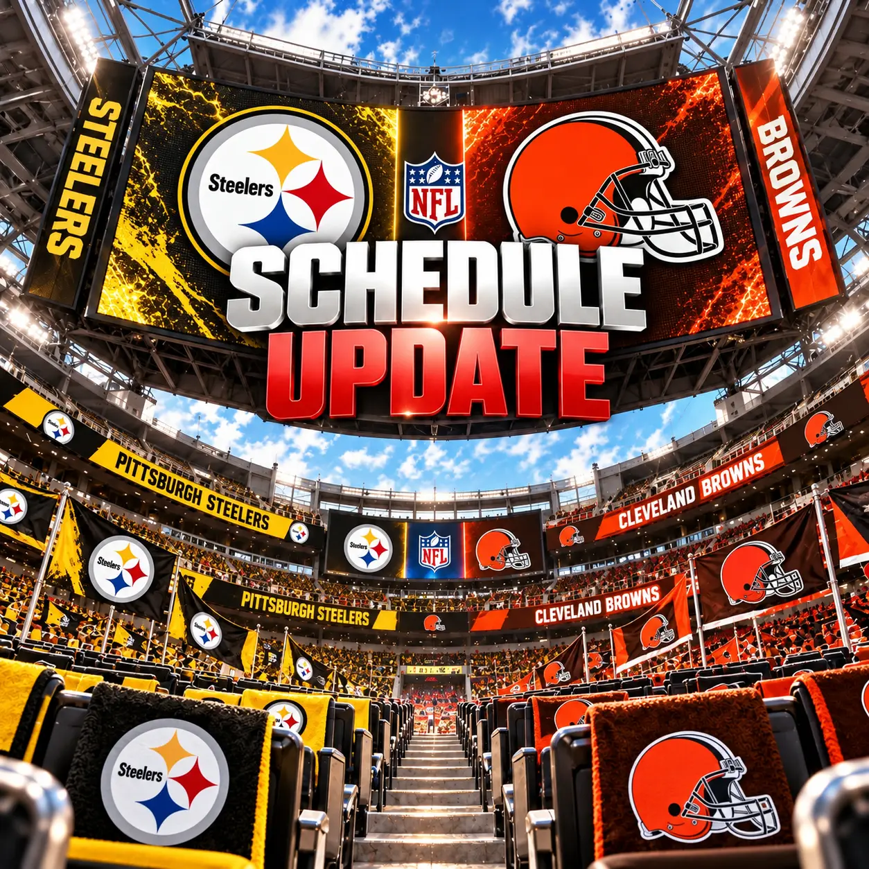 🚨 🏈 NFL SCHEDULE UPDATE: PITTSBURGH STEELERS VS CLEVELAND BROWNS — WEEK 4 SHOW