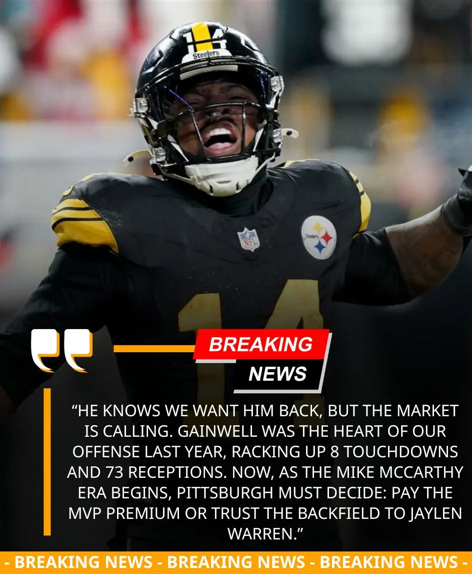 🚨BREAKING: The Steelers’ Team MVP is testing the market! Kenneth Gainwell is officially heading to
