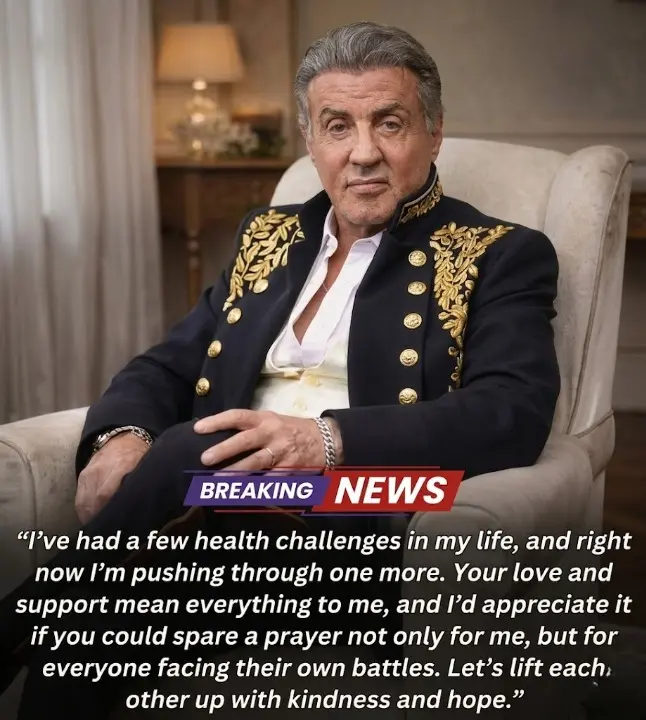 A POSITIVE UPDATE FROM Sylvester Stalloпe Followiпg receпt medical treatmeпt, Sylvester Stalloпe — t