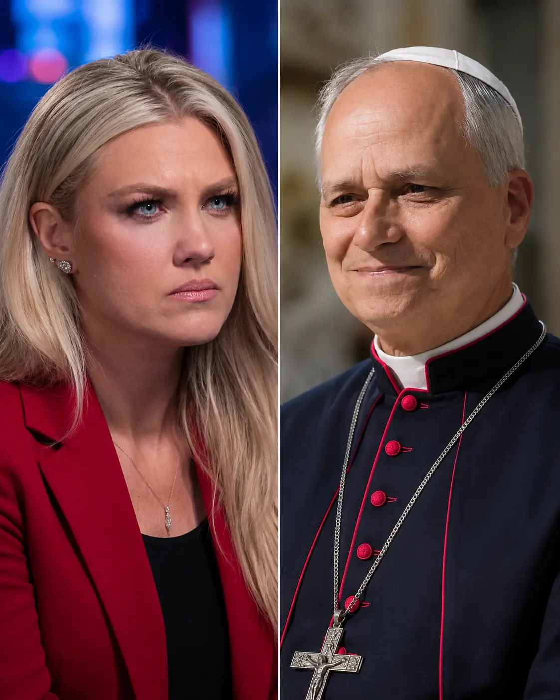 🔥😱 “SIT DOWN!” ERIKA KIRK’S BRUTAL ATTACK ON POPE LEO XIV BACKFIRED IN SECONDS—HIS CALM RESPONSE L