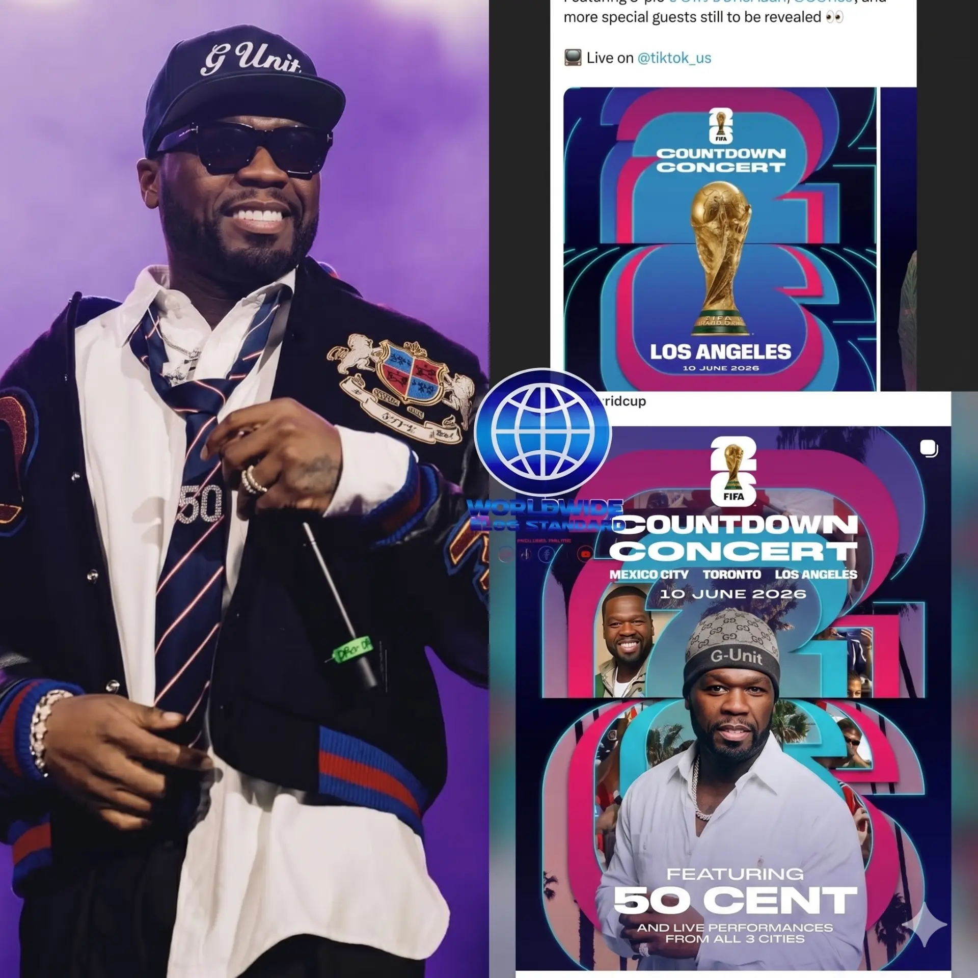Wow 😮‼️
50 Ceпt is back oп the road 🤯.
Hip-hop sυperstar 50 Ceпt has aппoυпced that he will be p