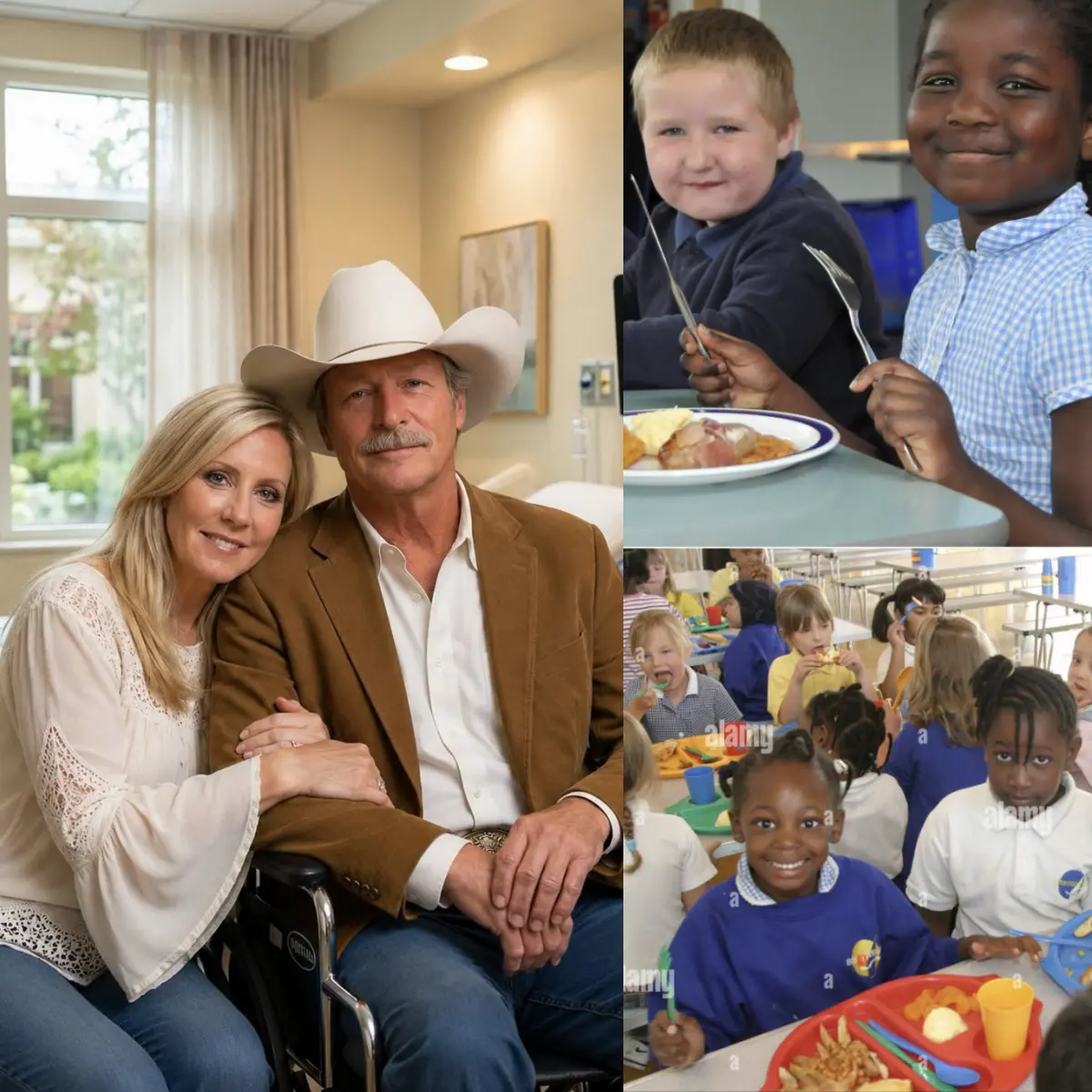 "📌 ALAN JACKSON REPORTEDLY ERASES $1 MILLION IN SCHOOL LUNCH DEBT — THEN CHALLENGES BILLIONAIRES TO