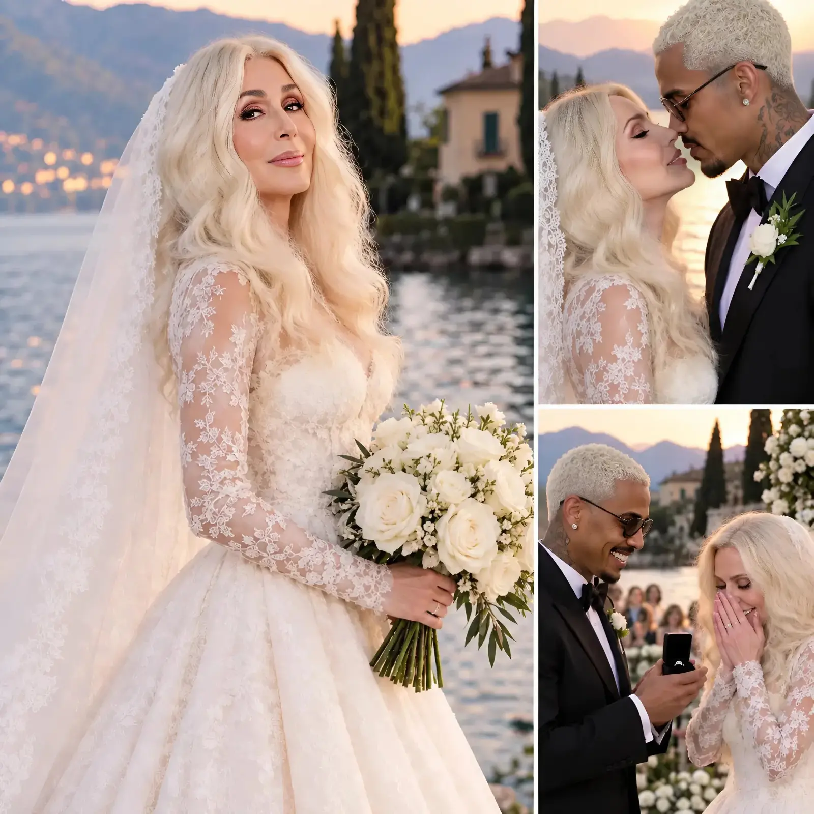 OMG!! Cher’s Fairytale Wedding Dress Alongside Her Boyfriend Alexander “AE” Edwards Is Breaking the 