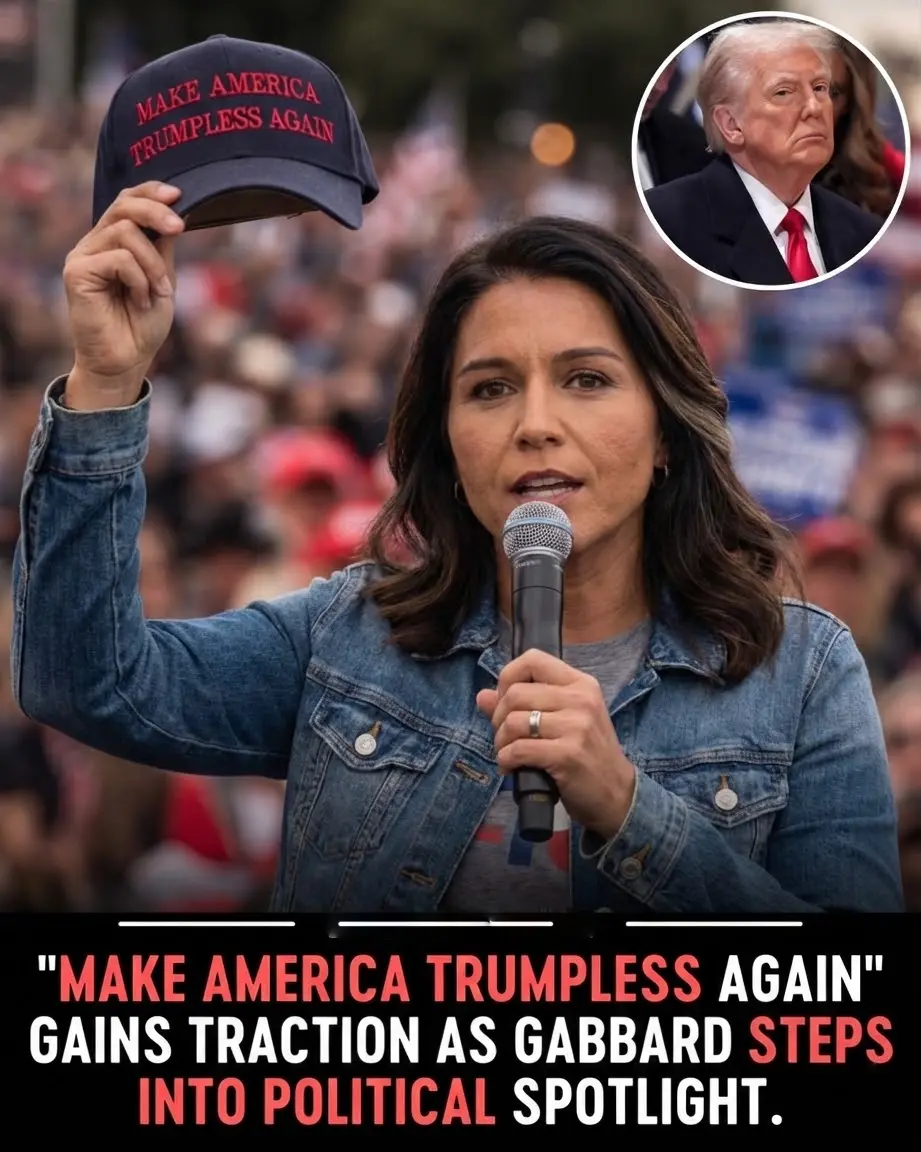 Online discussions recently linked Tulsi Gabbard with the slogan “Make America Trumpless Again” circ