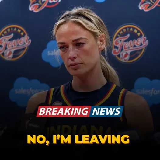 🚨 BREAKING: “No, I’m Leaving” — Indiana Fever star Sophie Cunningham stuns the basketball world by 