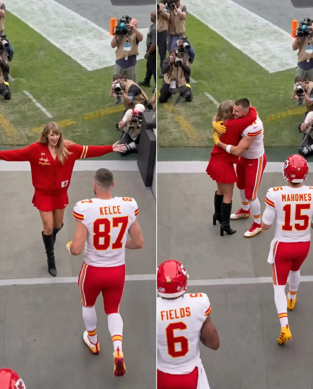 Breaking News: Taylor Swift Breaks NFL Protocol Again and Rushes to Hug Husband Travis Kelce as He L