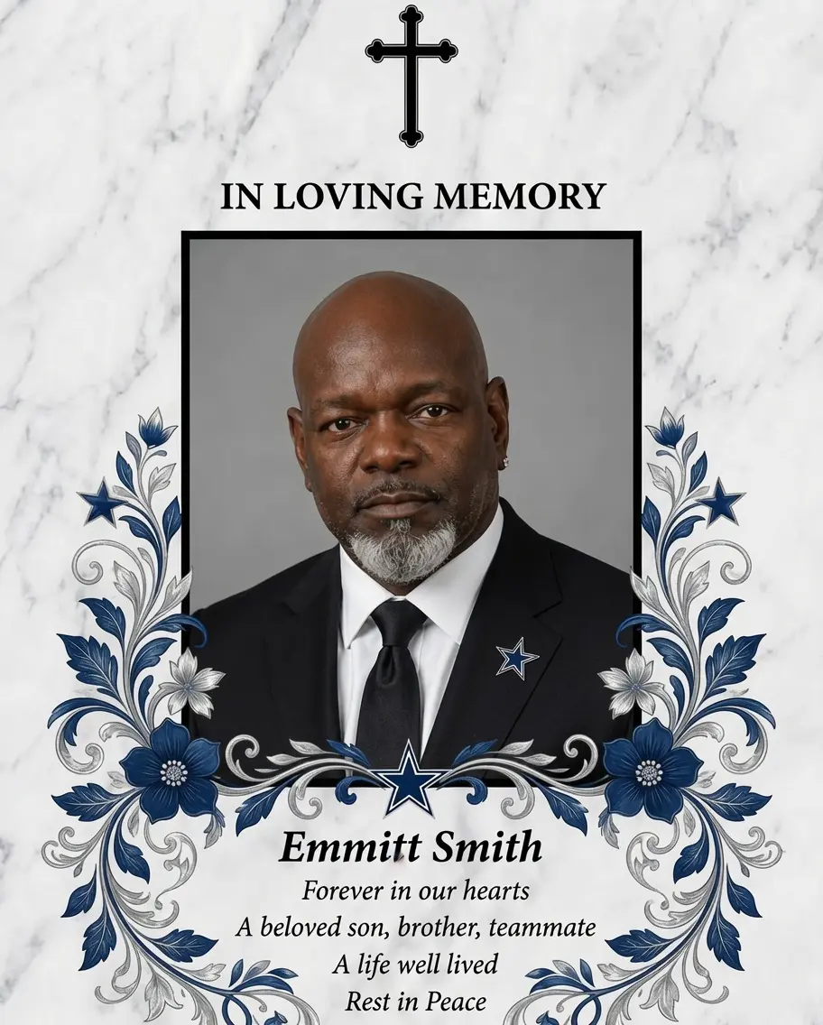 💔 TRAGIC LOSS: THE ENTIRE FAMILY MOURNS AS THEY ANNOUNCE THE PASSING OF EMMITT SMITH, 56-YEAR-OLD N