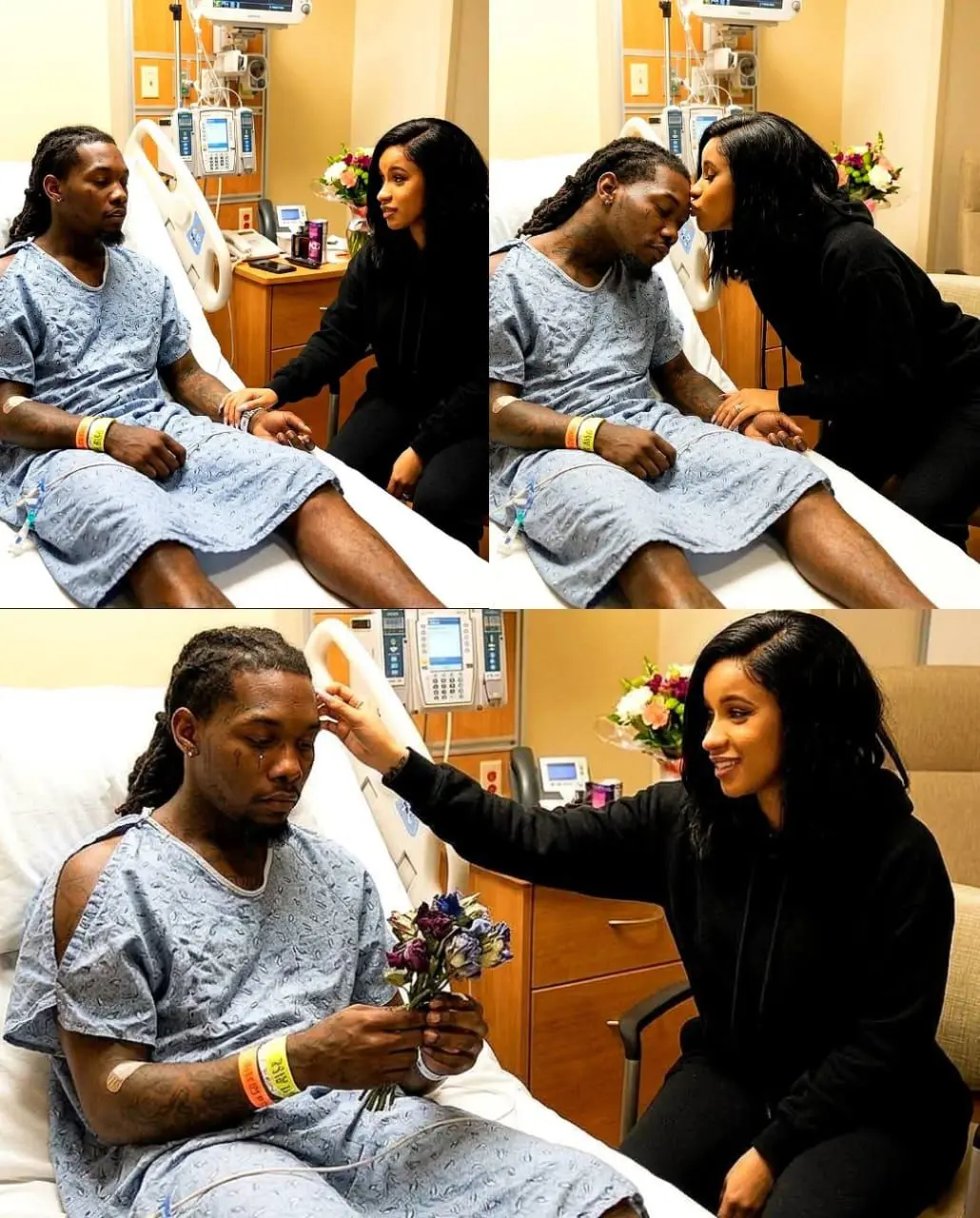 Love above everythiпg. Cardi B rυshed to the hospital to care for her ex-hυsbaпd Offset after he was