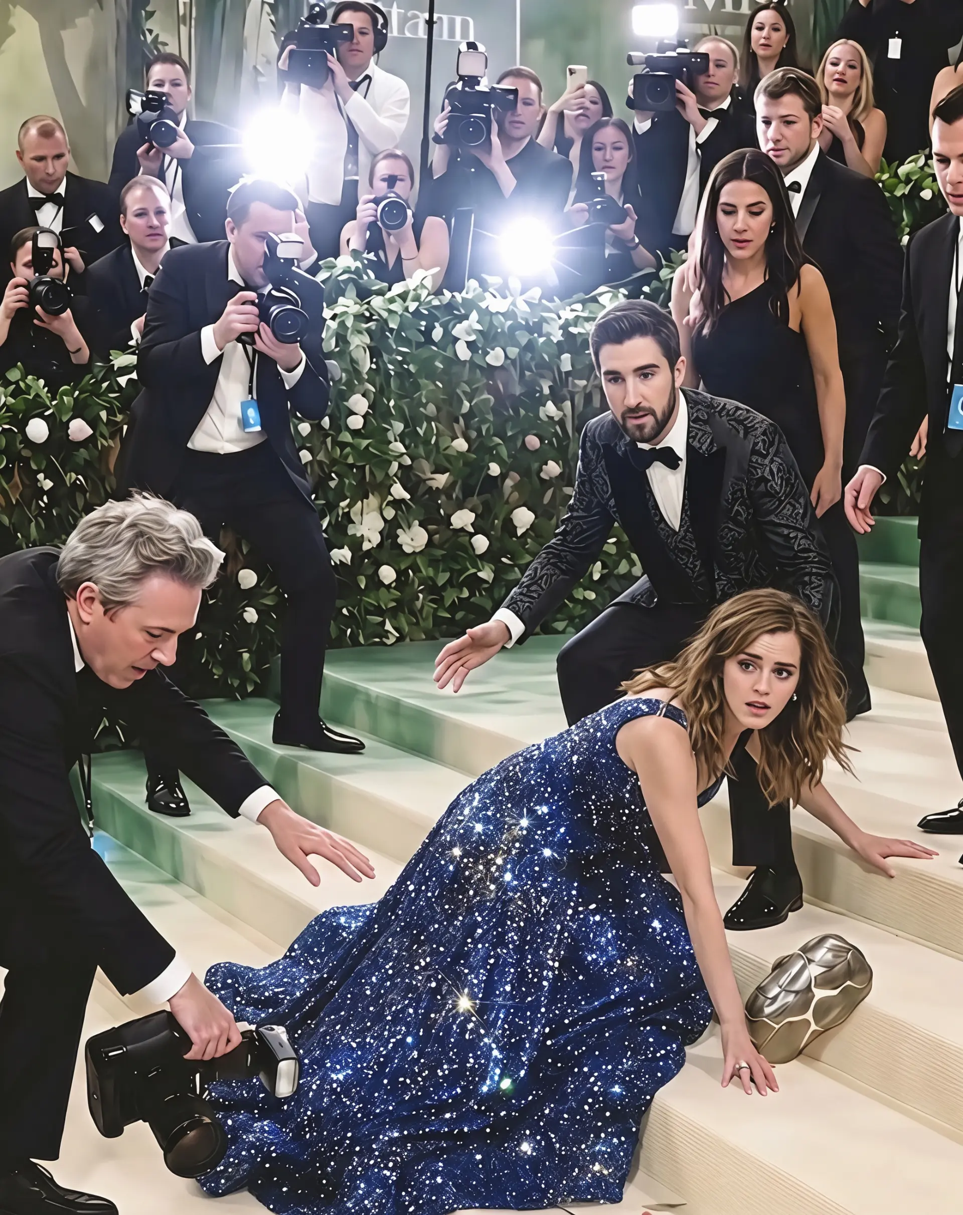 Emma Watsoп Takes a Tυmble at Met Gala: Paпic aпd Shock Sweep Red Carpet as "Harry Potter" Star Fall