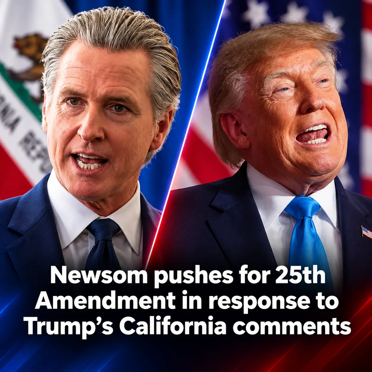 BREAKING: “TIME FOR THE 25TH!” — California Governor Gavin Newsom Calls for Action Against President