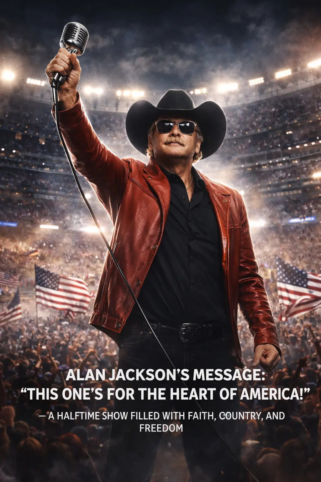 ALAN JACKSON BREAKS HIS SILENCE. He says the All-American Halftime Show isn’t about politics — it’s 