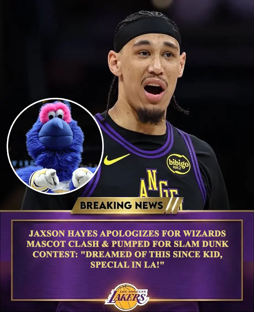 Lakers' Jaxson Hayes Addresses Wizards Mascot Incident, Talks Slam Dunk Contest
