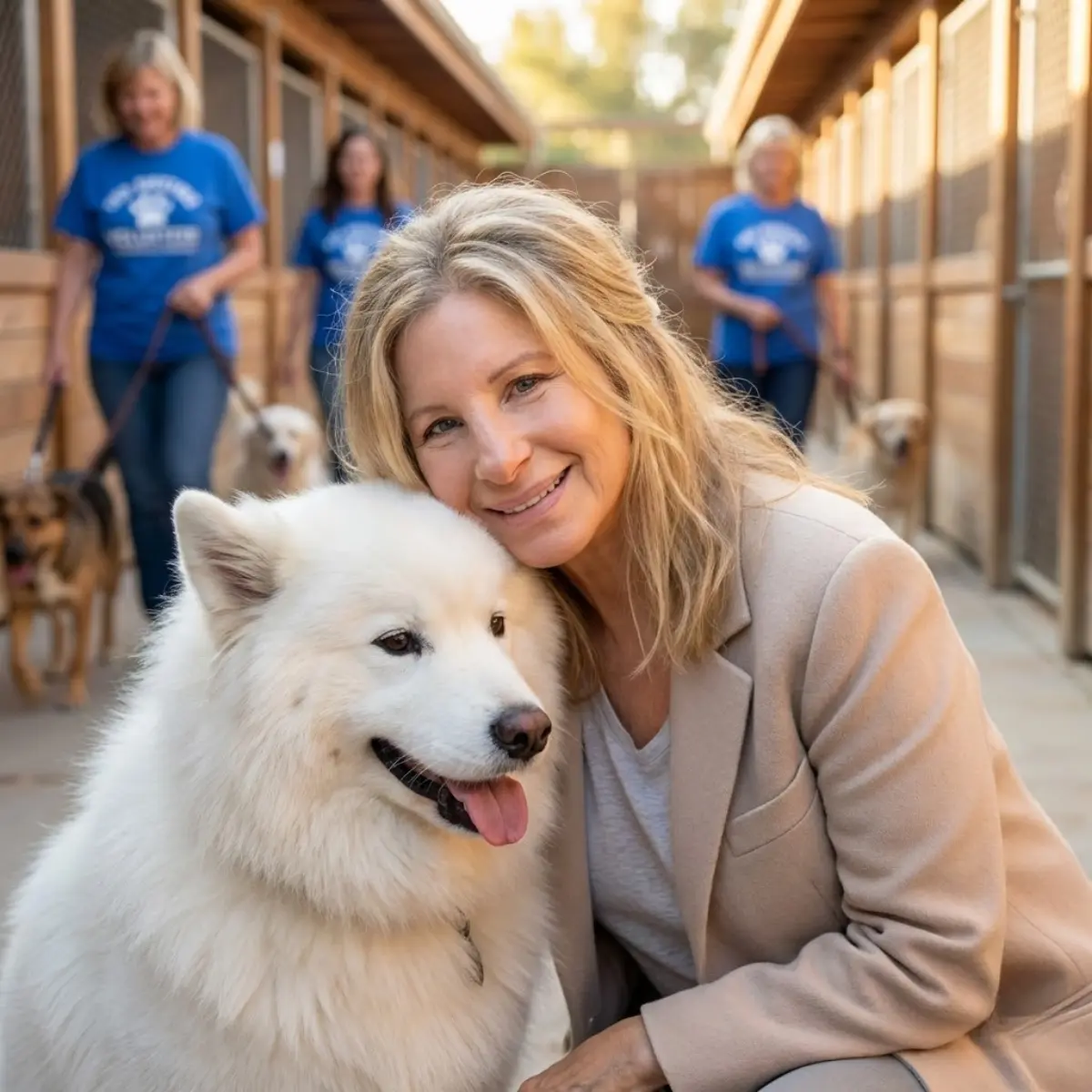 💖❣️Barbra Streisand quietly walked into a small New Jersey rescue shelter on the brink of closing —