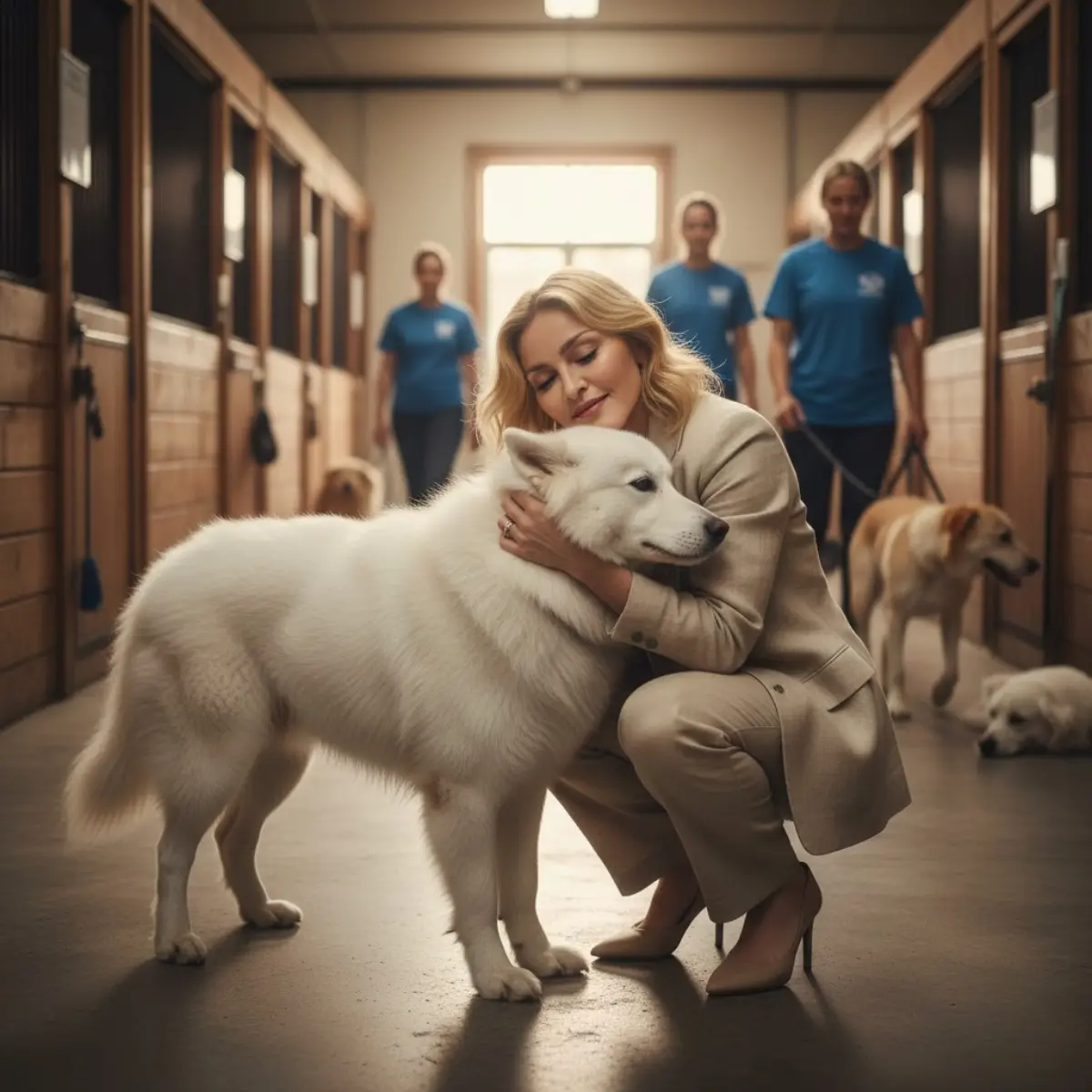 💖❣️Madonna quietly walked into a small New Jersey rescue shelter on the brink o