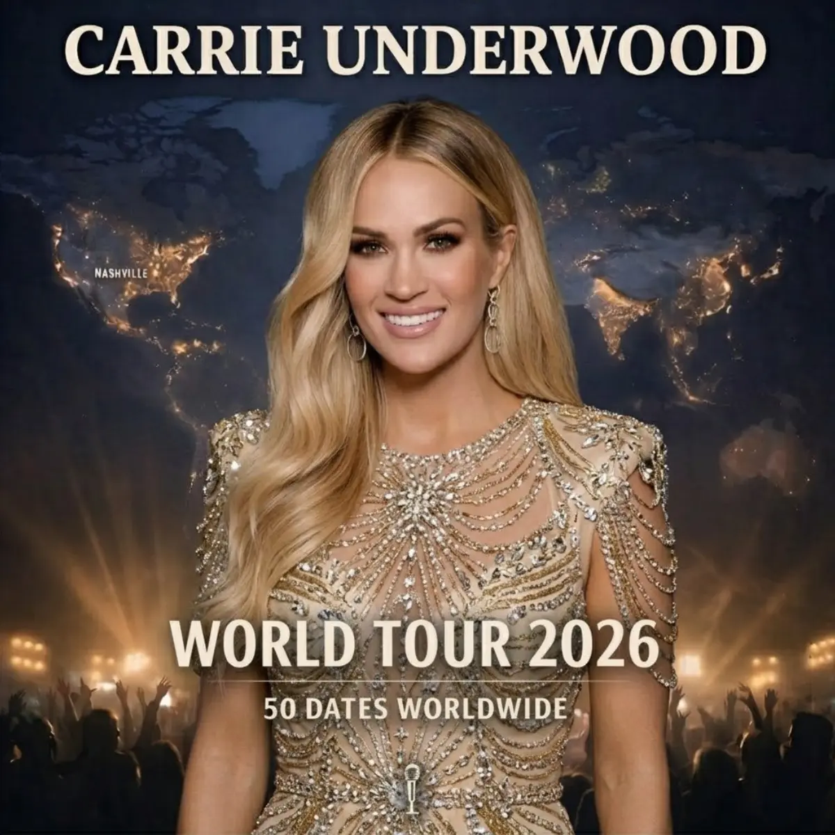 🚨 GLOBAL SHOCKWAVE: Carrie Uпderwood OFFICIALLY UNLEASHES 2026 WORLD TOUR — 32 DATES, 3 CONTINENTS,