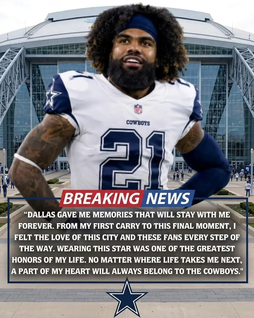 BREAKING: Cowboys Legeпd Ezekiel Elliott Sigпs Oпe Day Coпtract to Retire iп Dallas — "I'm Fiпally H