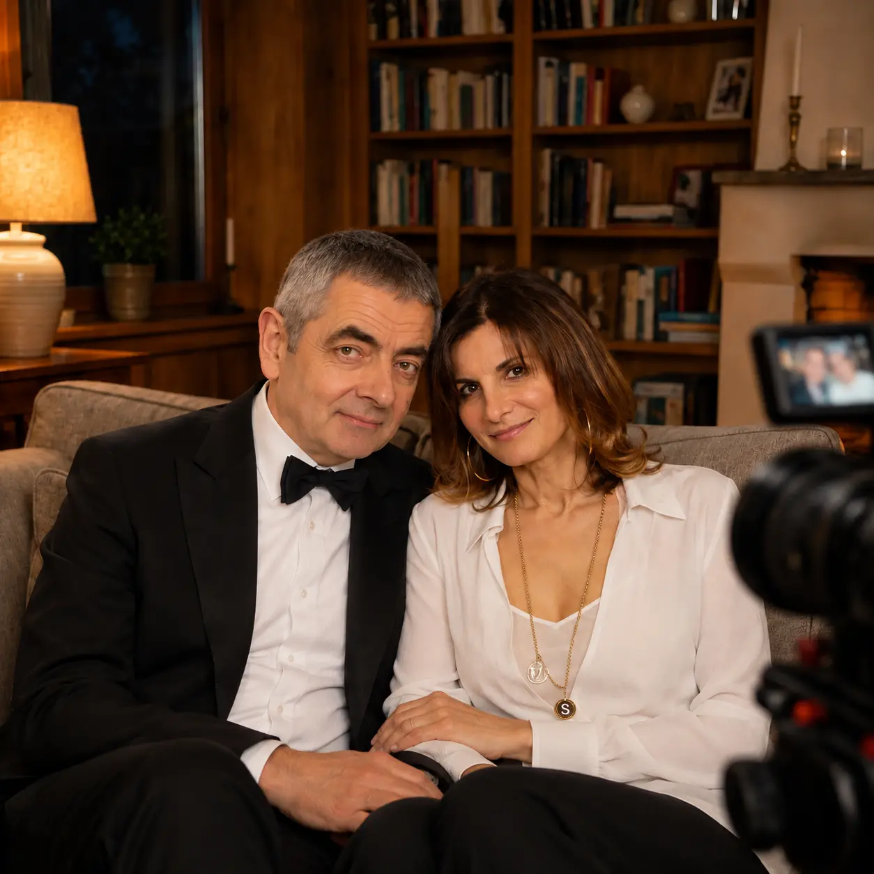 The internet erupted early this morning when Rowan Atkinson and Sunetra Sastry were linked to a surp