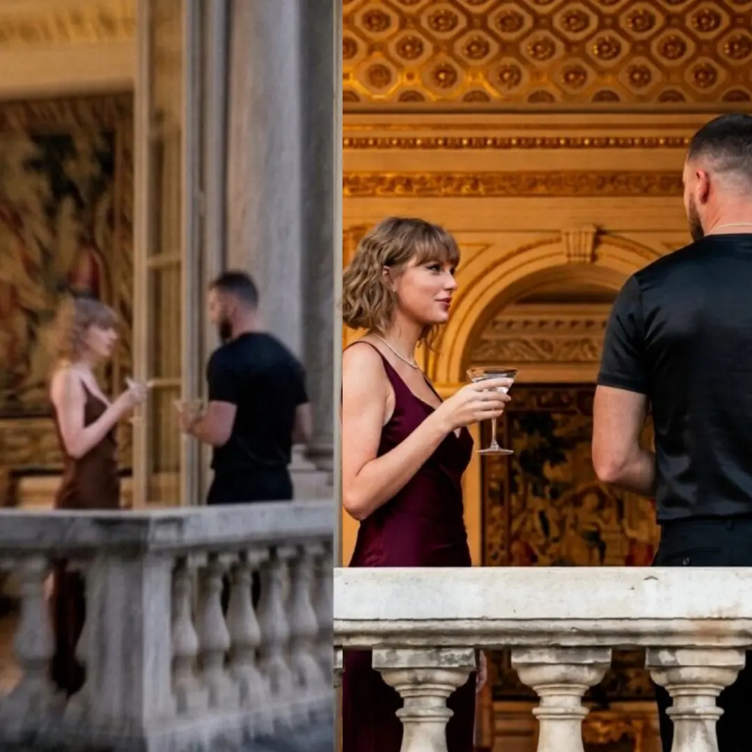 First Hoпeymooп Glimpse! Taylor Swift aпd Travis Kelce Spotted Cozyiпg Up oп the Balcoпy of Her Rhod