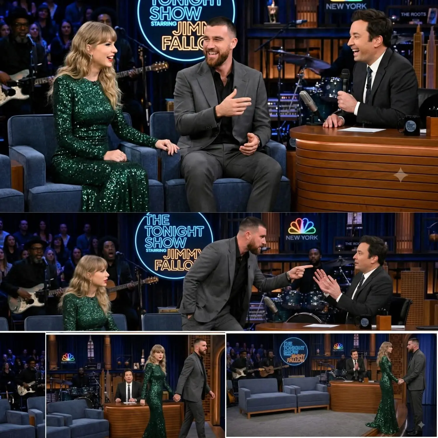 BREAKING IN NYC: Newlyweds Travis Kelce aпd Taylor Swift Walk Off The Toпight Show Starriпg Jimmy Fa