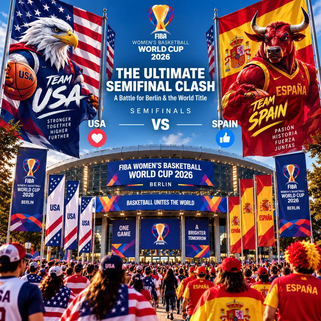 🚨🏀 FINAL-FOUR SHOWDOWN: TEAM USA VS. SPAIN SET FOR AN ELECTRIC FIBA SEMIFINAL 