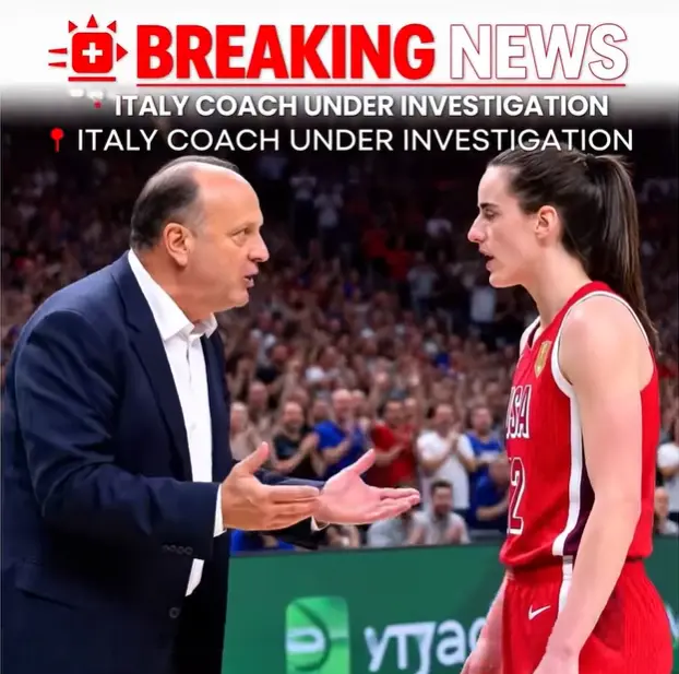 🚨🏀 $50,000 PENALTY BOMBSHELL: ITALY COACH COULD FACE FIBA BAN AFTER HEATED CAITLIN CLARK MOMENT — 