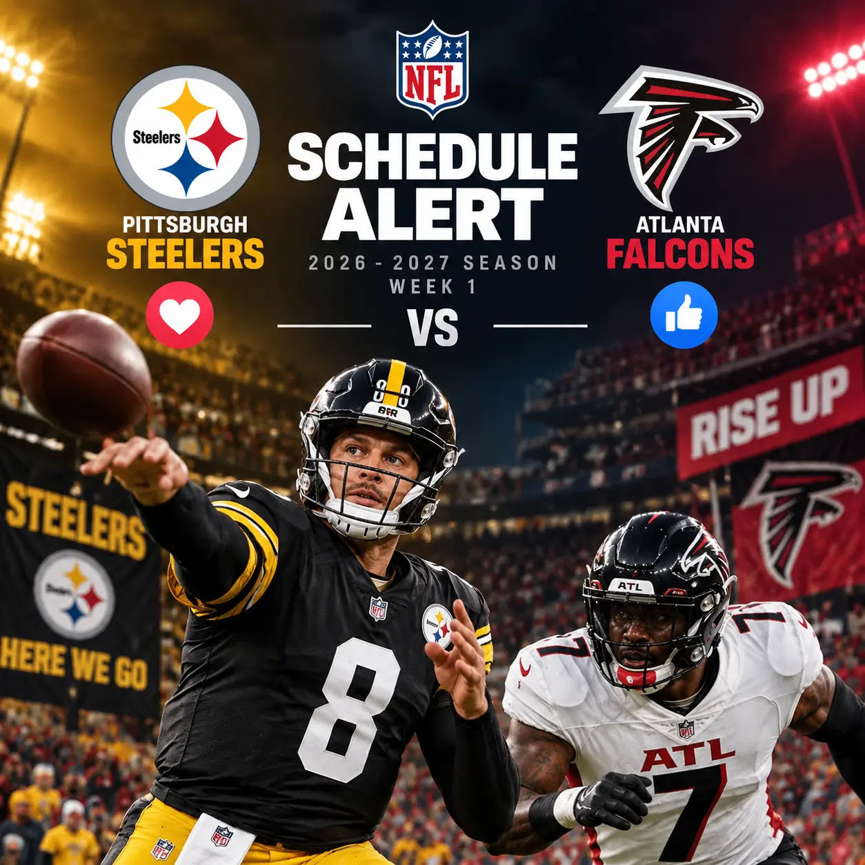 🚨🏈 SCHEDULE ALERT: PITTSBURGH STEELERS VS. ATLANTA FALCONS — KICKOFF TIME, TV CHANNELS, LIVE STREA