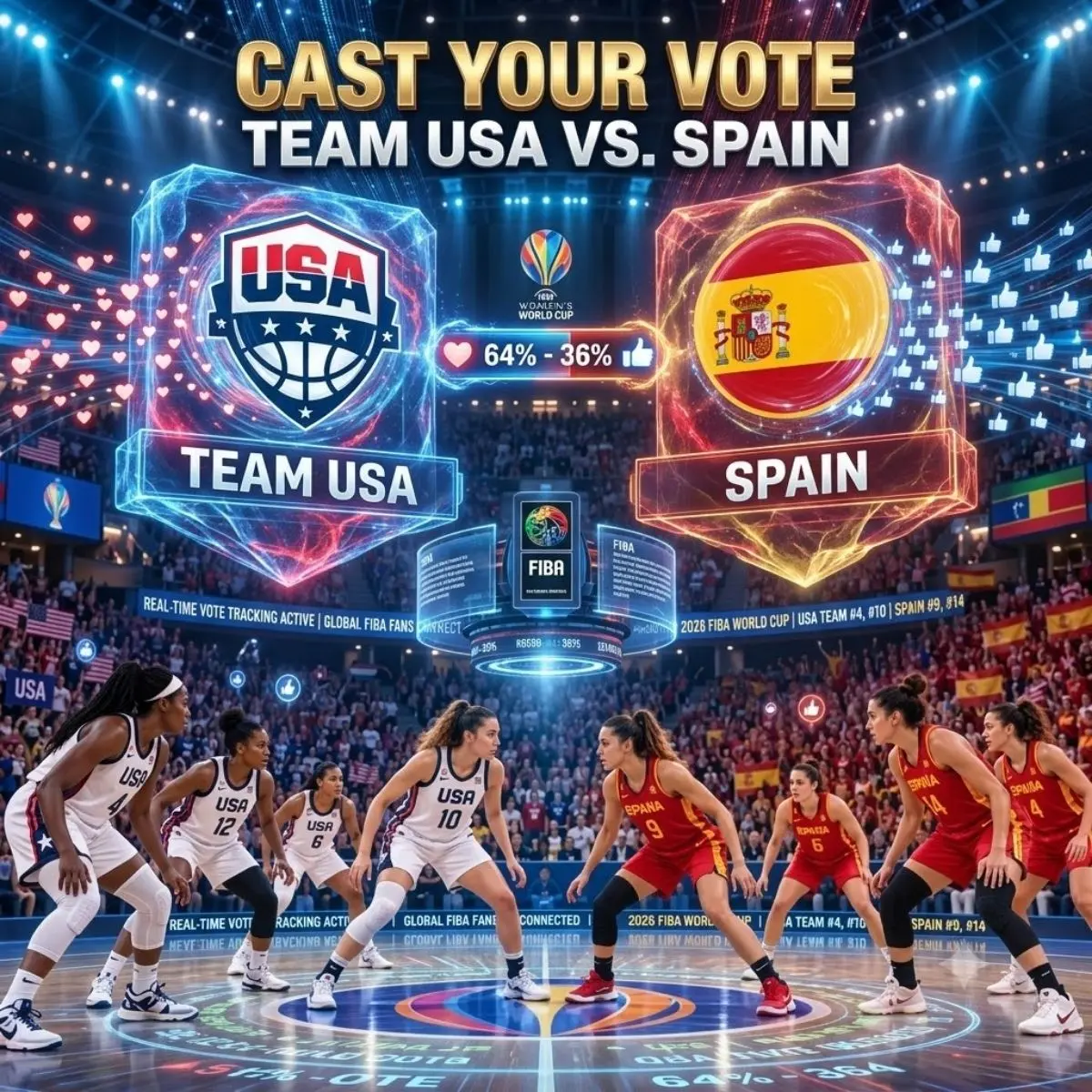 ZERO HOUR AT FIBA: THE CLOCK IS TICKING AS TEAM USA BATTLES SPAIN FOR A SPOT IN THE WORLD CUP FINAL!