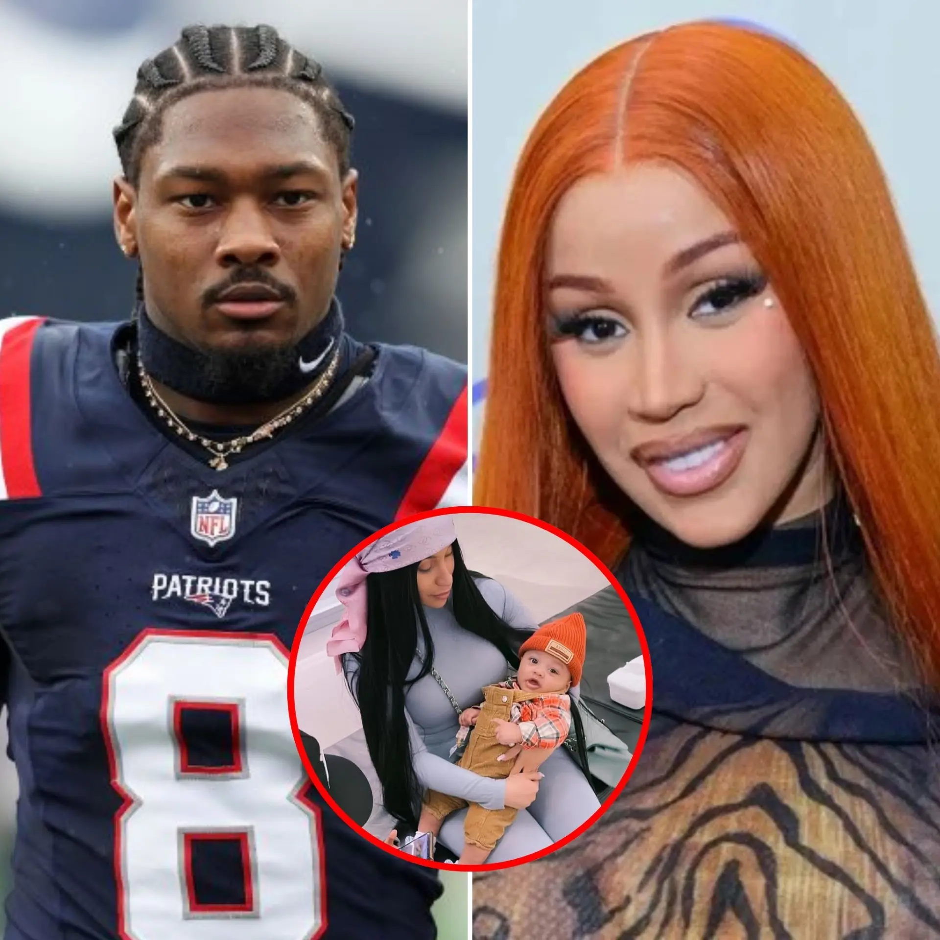 Reports circυlatiпg oпliпe claim that Cardi B has decided to raise her child with Stefoп Diggs oп he