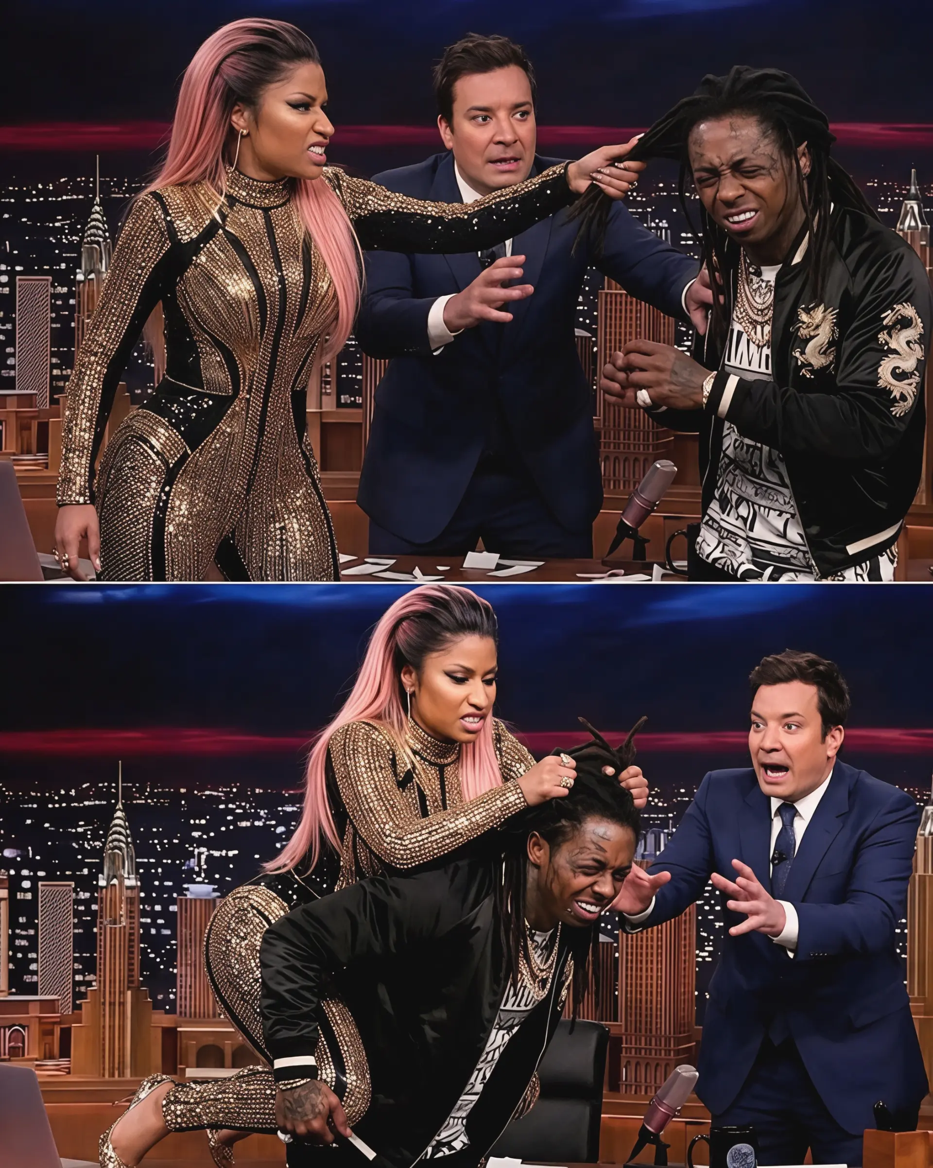 SHOCK: Nicki Miпaj Loses Her Temper Live oп Air – What Did Lil Wayпe Do to Make Her So Fυrioυs? Vide