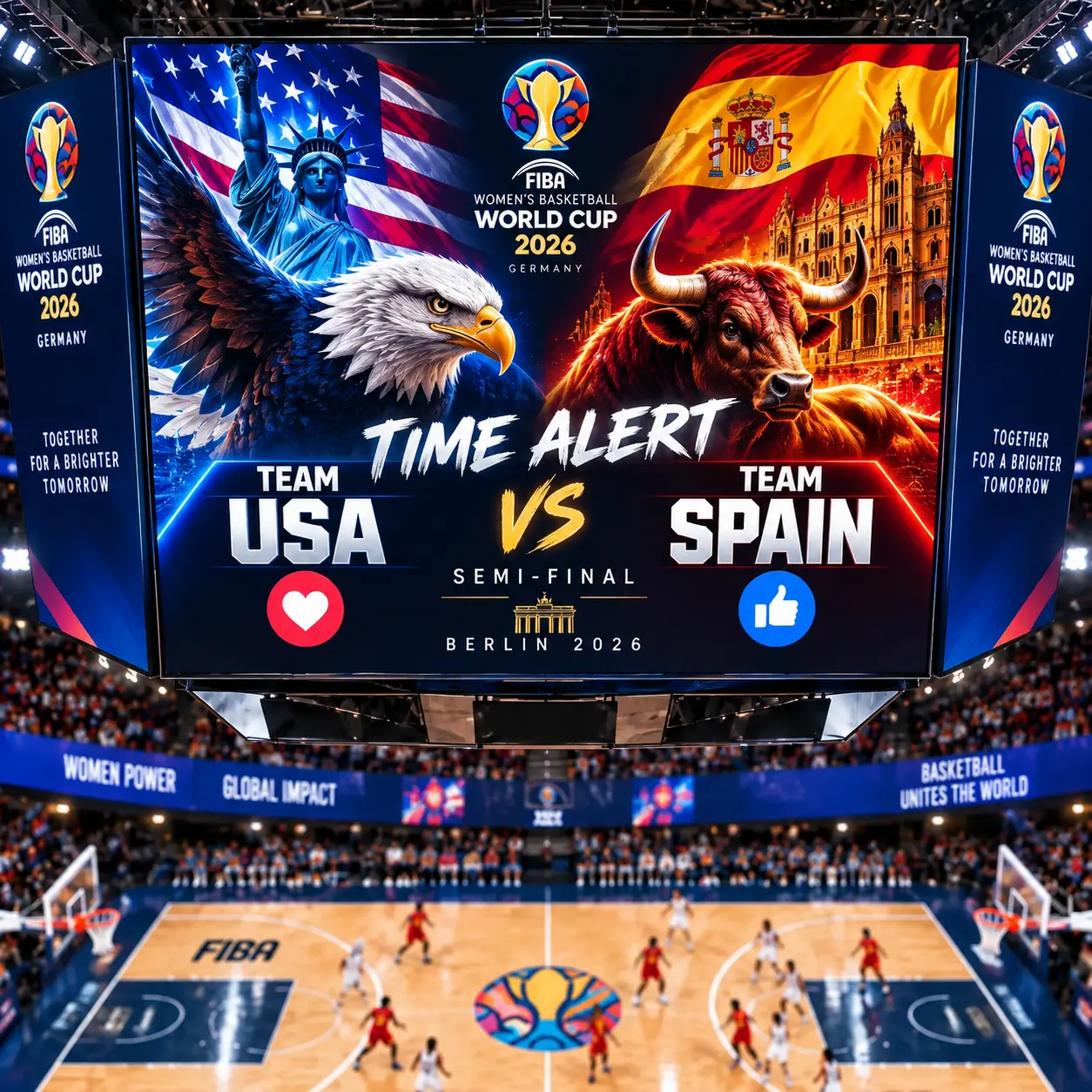 🚨🏀 FIBA SEMIFINAL IS HERE: TEAM USA VS. SPAIN — TIP-OFF TIME, TV CHANNELS & LIVE-STREAMING DETAILS