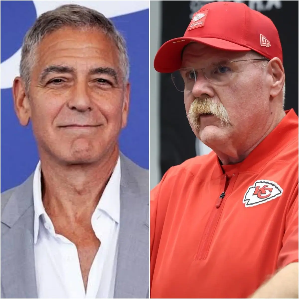 LAST NIGHT: George Clooney a.t.t.a.c.k.e.d Andy Reid — and received a brutal “le