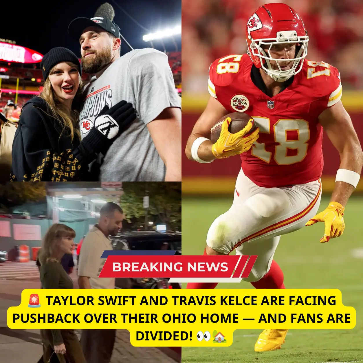 TAYLOR SWIFT AND TRAVIS KELCE FACE BACKLASH FROM THEIR OHIO NEIGHBORS — AND THE DISPUTE IS GETTING C