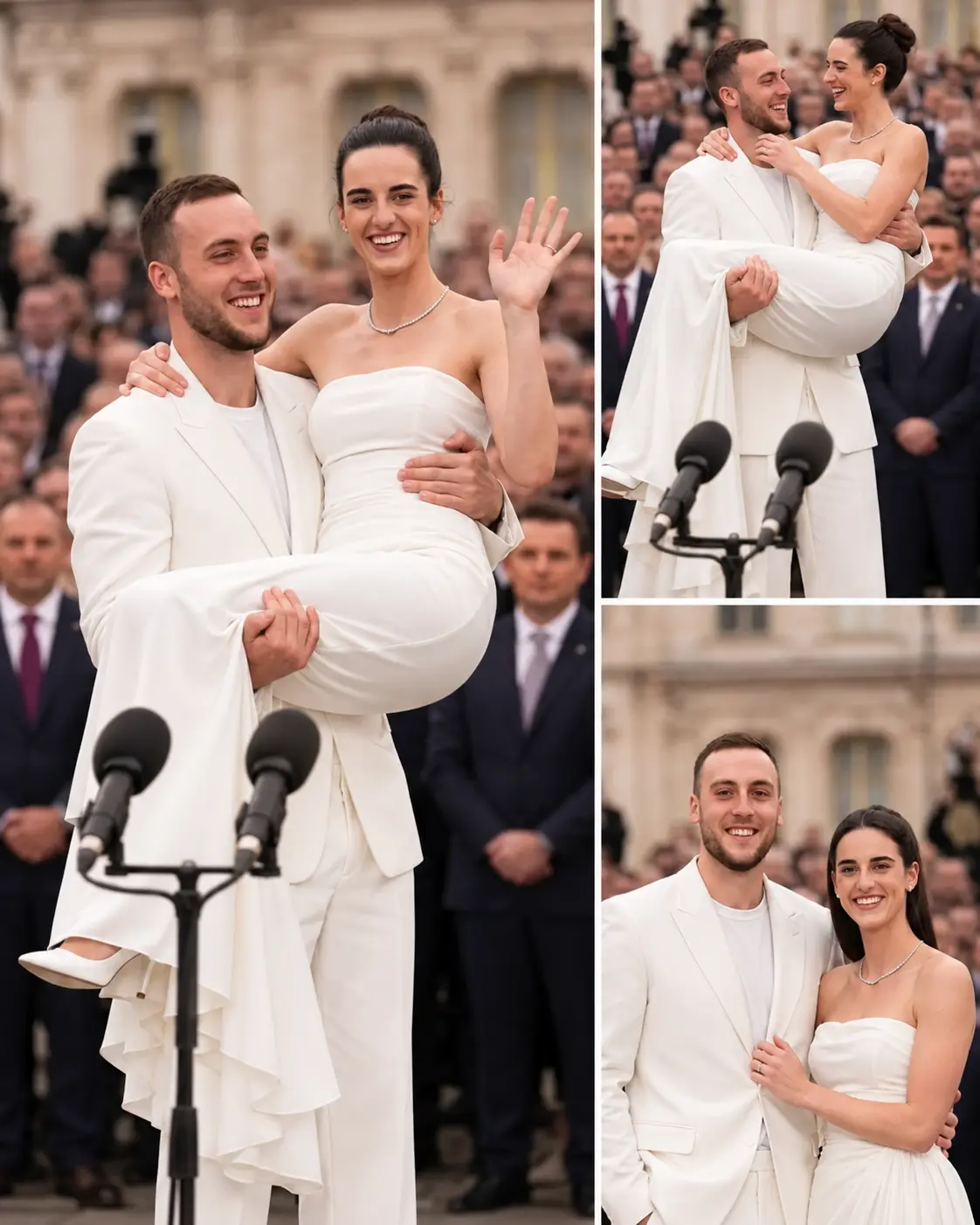 """IT’S FINALLY OFFICIAL! Our hearts are bursting! Caitlin Clark and Connor McCaffery just surprised