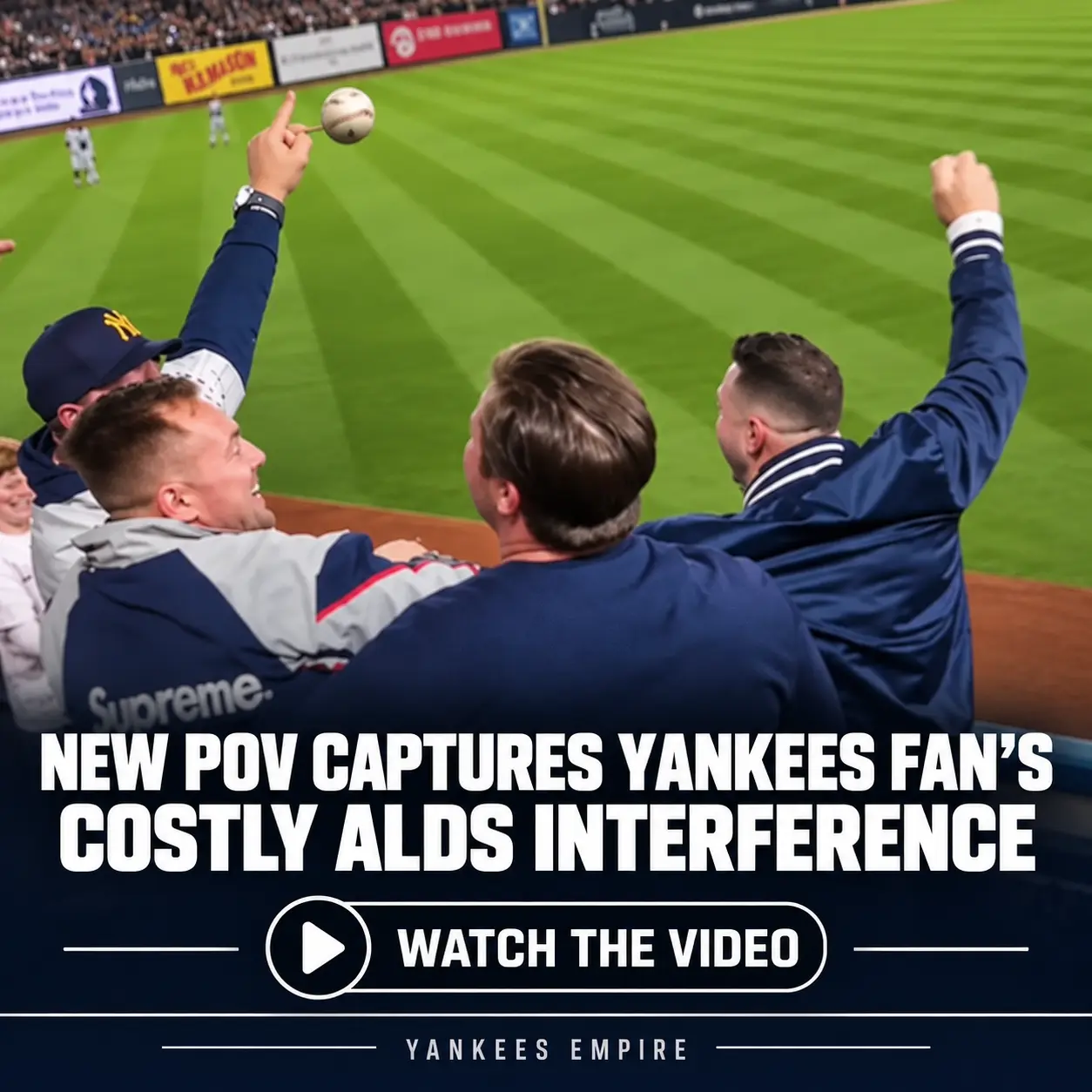 New POV Captures Yankees Fan’s Costly ALDS Interference & Crowd’s Insane Reaction To Jumbotron Repla