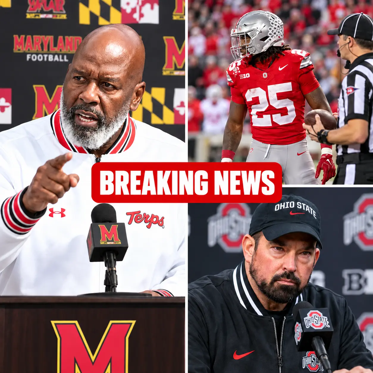 🚨🏈 BREAKING NEWS: JUST 20 MINUTES AFTER MARYLAND’S 16–45 LOSS TO OHIO STATE, HEAD COACH MIKE LOCKS