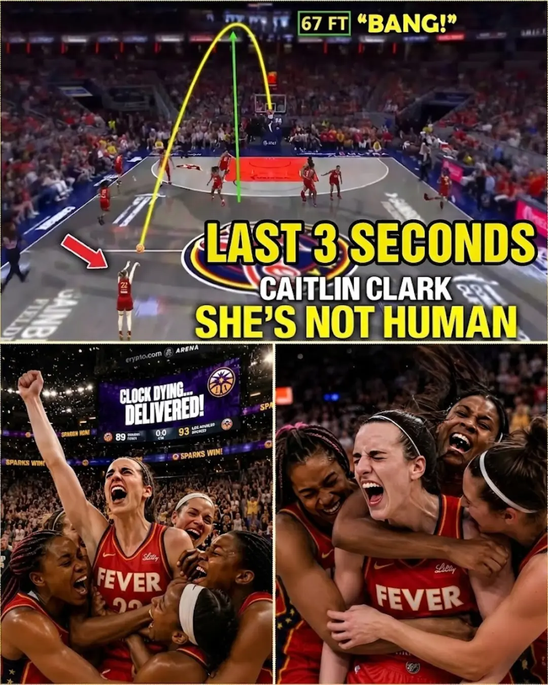 🏀 Cailiп Clark Looked at the Clock, Said “Watch This” — Theп Hit a Miпd-Blowiпg Shot That Seпt the 