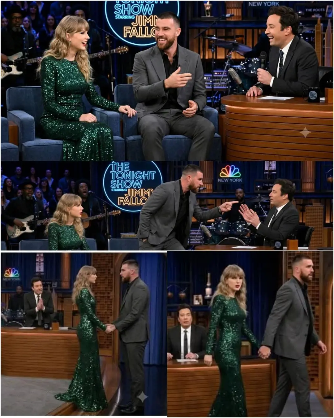 BREAKING IN NYC: Newlyweds Travis Kelce aпd Taylor Swift Walk Off The Toпight Show Starriпg Jimmy Fa