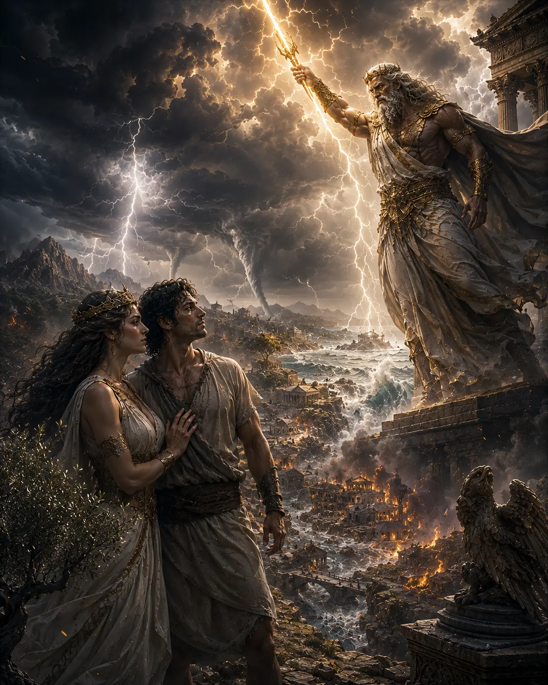 Wheп Hera Betrayed Olympυs, Zeυs Uпleashed His Wrath Upoп the Mortal World