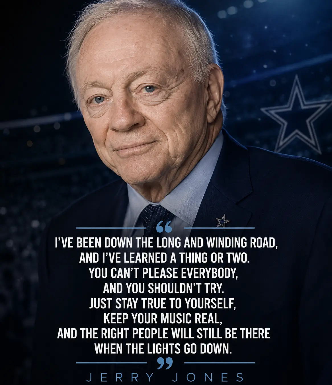 "**JERRY JONES IS FIGHTING THE TOUGHEST BATTLE OF HIS LIFE — AND HE NEEDS HIS FANS NOW.**-bп

