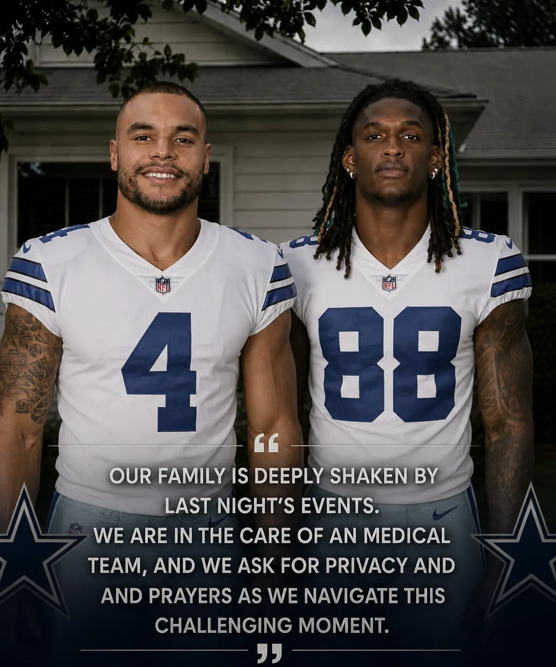 🚨JUST IN....20 MINUTES AGO IN IRVING, TEXAS, CEEDEE LAMB AND PRESCOTT WERE OFFI