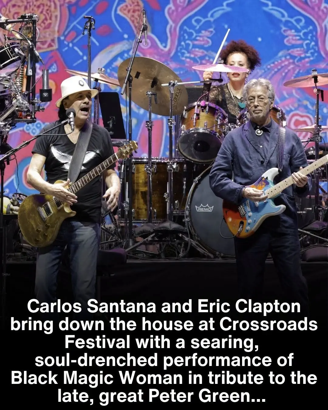 🎸🔥 “THE DOCTOR’S IN THE HOUSE!” — CARLOS SANTANA AND ERIC CLAPTON JOIN FORCES ON “BLACK MAGIC WOMA