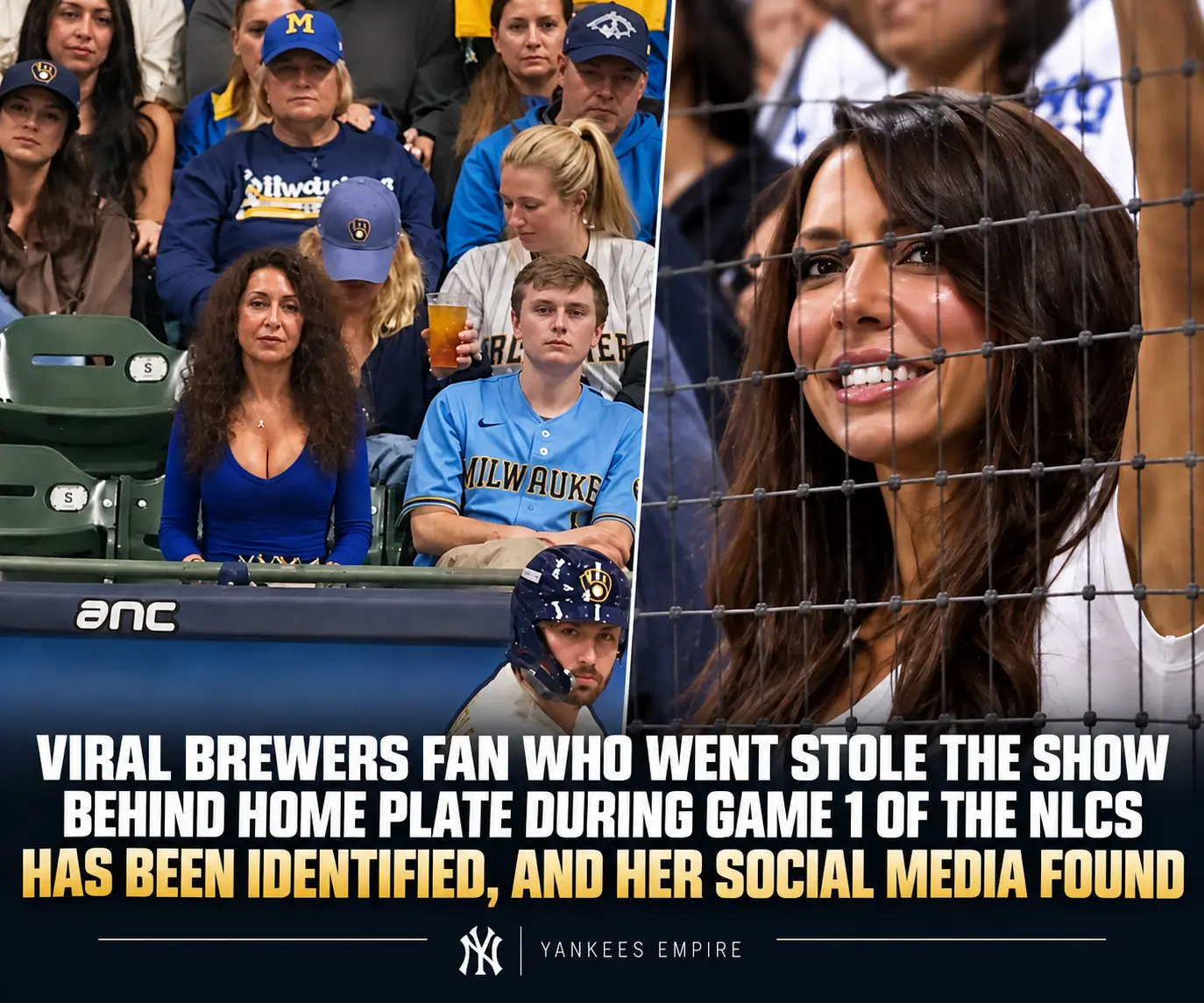 Viral Brewers Fan Who Went Stole The Show Behind Home Plate During Game 1 Of The NLCS Has Been Ident