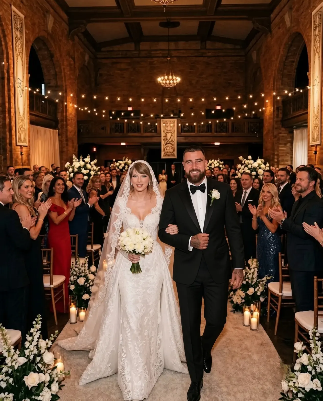 💍🤍 FIRST GLIMPSE: Taylor Swift and Travis Kelce Turn Heads in Stunning All-White Outfits as They A