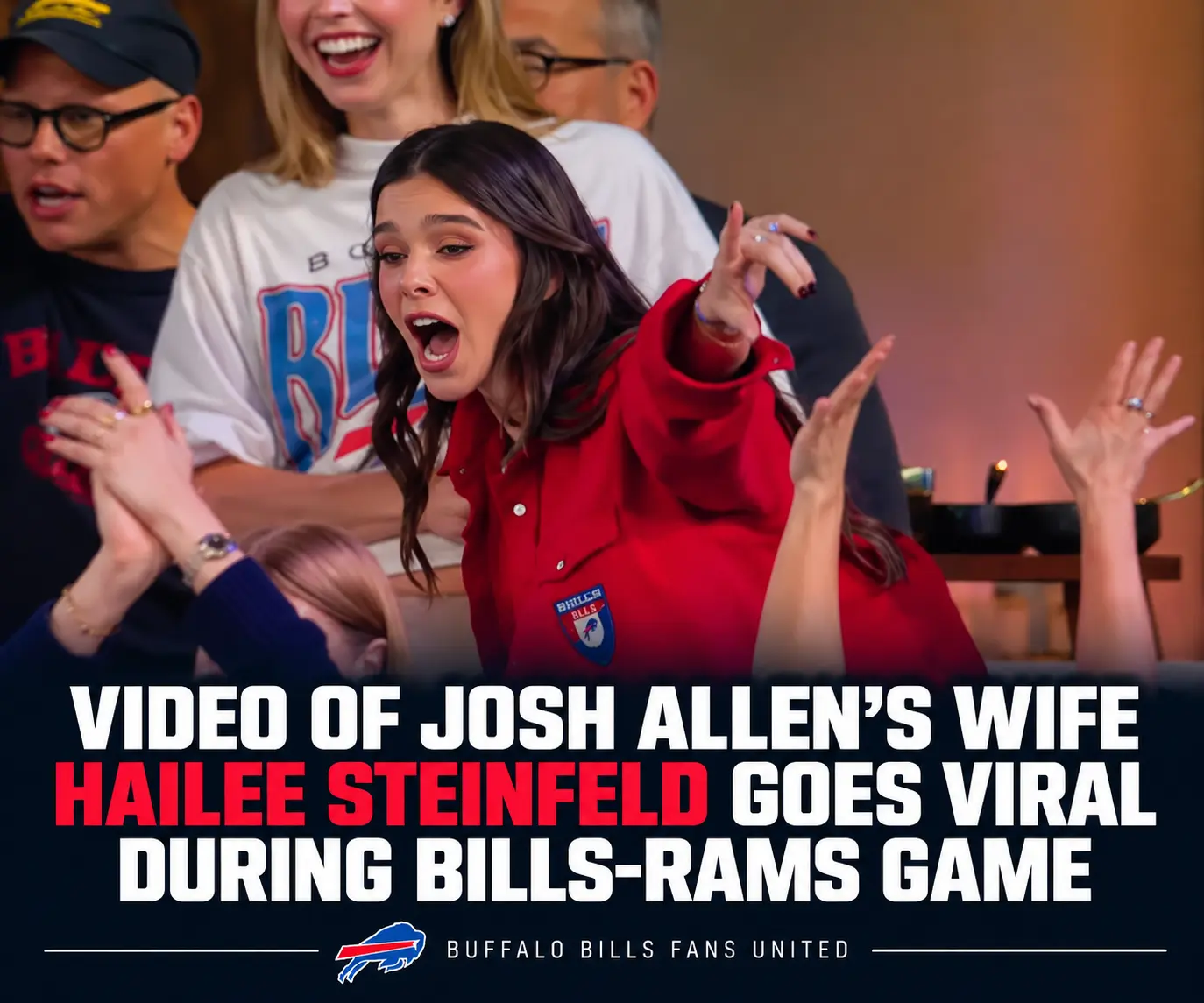 Video of Josh Allen’s Wife Hailee Steinfeld Goes Viral During Bills-Rams Game
