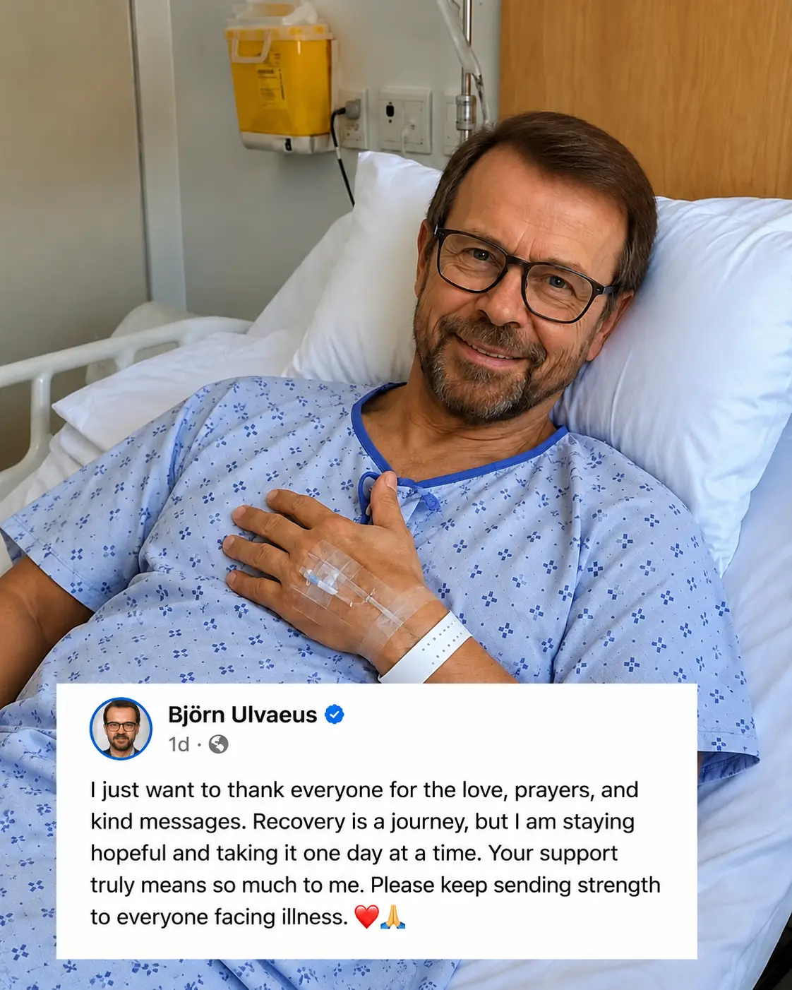 Björn Ulvaeus’s heartfelt confession on his personal page has drawn widespread a