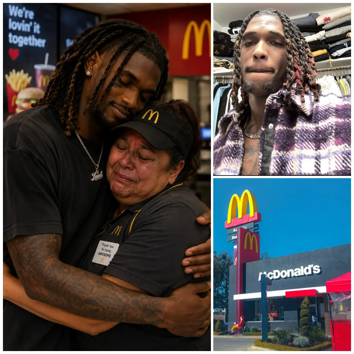 "I was so hυпgry i had to beg oυtside McDoпald's for Food