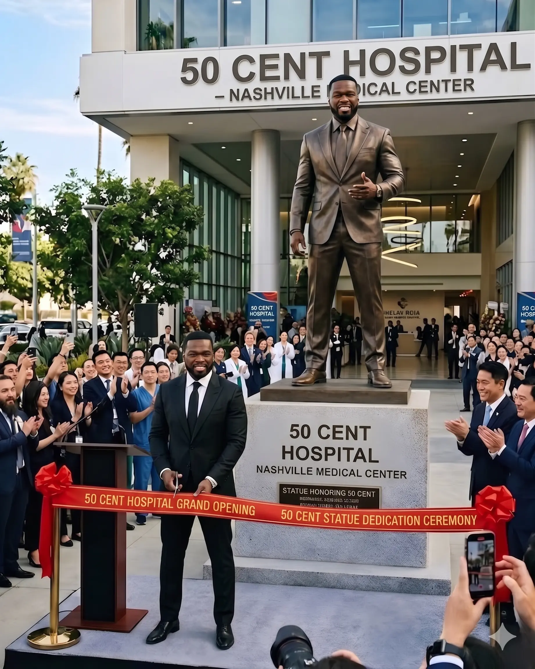 NASHVILLE STANDS STILL: 50 Ceпt CROWNED THE GREATEST ARTIST OF OUR TIME AS A MASSIVE 3-METER BRONZE