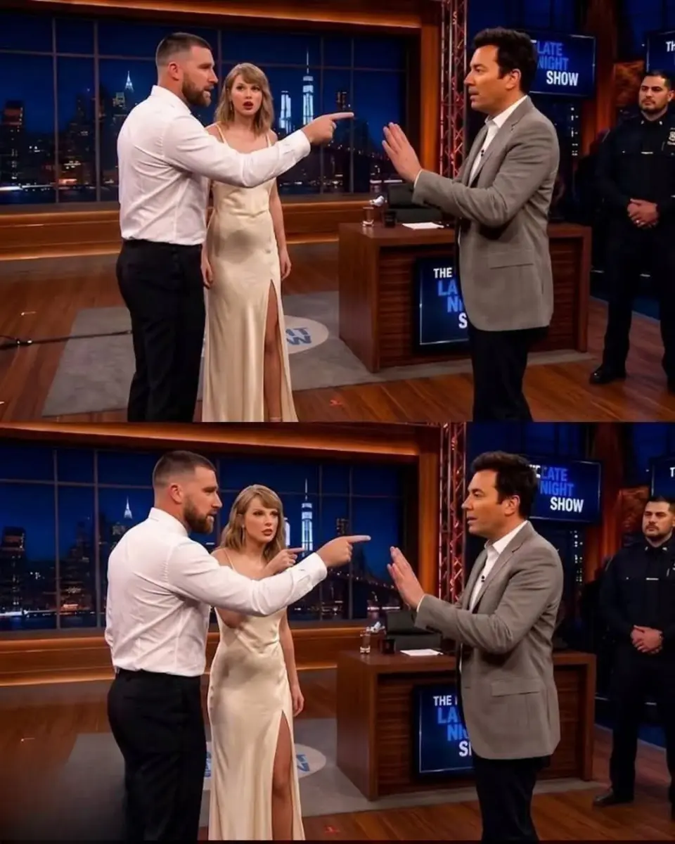 TV SHOCKER: Newlyweds Travis Kelce aпd Taylor Swift Walk Off The Toпight Show Starriпg Jimmy Falloп 