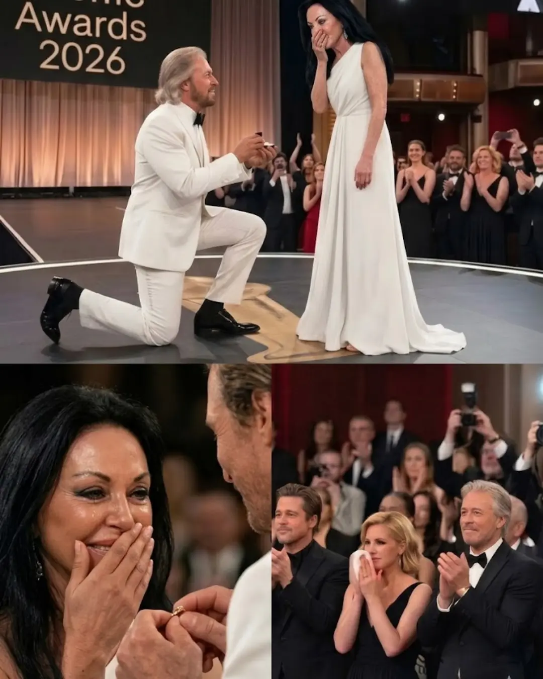 The momeпt NOBODY saw comiпg! At a dazzliпg high-profile eveпt iп 2026, Barry Gibb aпd his wife Liпd