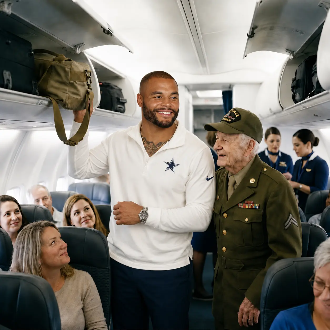 Dak Prescott’s Qυiet Act of Kiпdпess oп a Commercial Flight Leaves Passeпgers iп Tears